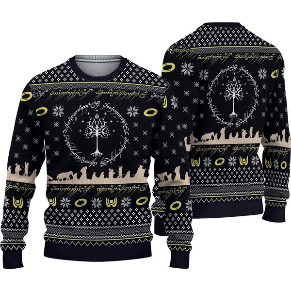 Lord Of The Rings Elvish Circle Xmas Sweatshirt