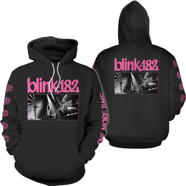 B182 One More Time Over Print 3d Hoodie