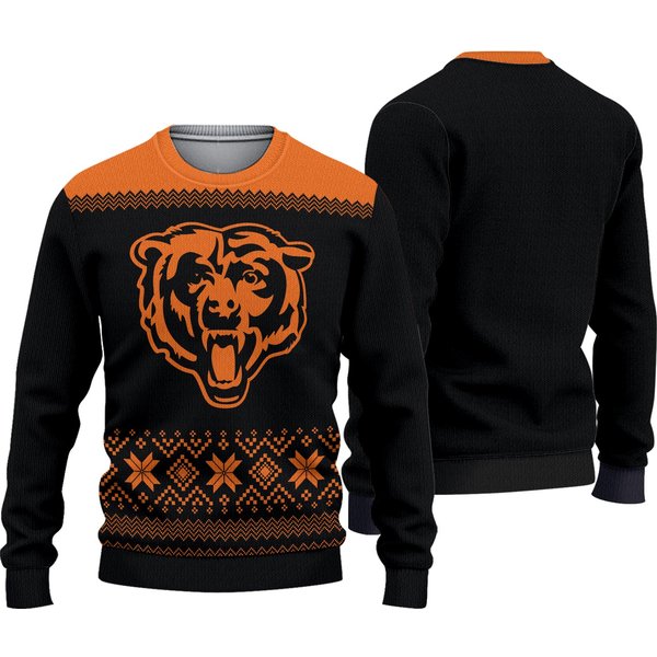 Chicago Bears Football Christmas Ugly Sweater-image