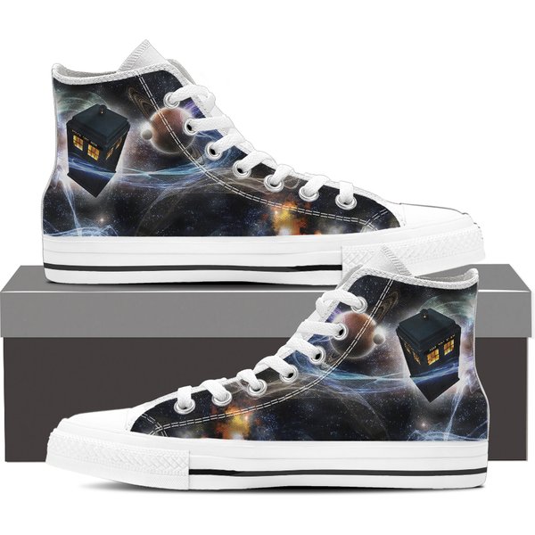 Doctor Who Shoes, High Top Sneakers, Birthday Gift