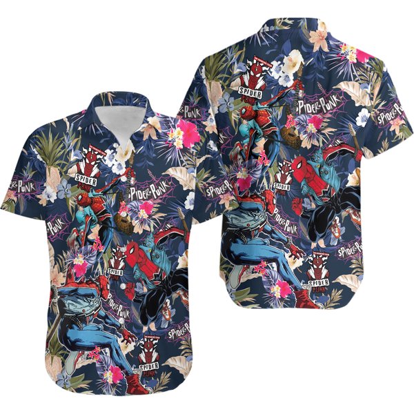 Spider Punk Man, Super Hero Hawaii Shirt-image