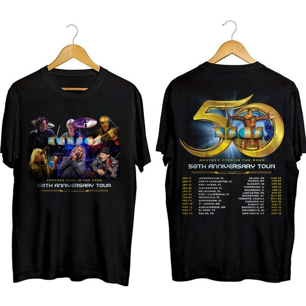 Kansas Music Band Shirt, 50Th Anniversary Tour 2024 Shirt World Music Tour 2024 Shirt-image