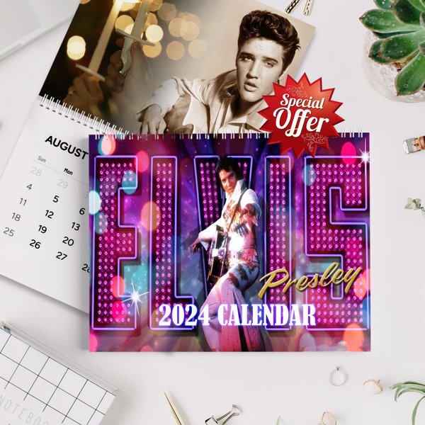 Elvis Presley 2024 Wall Calendar - The Hillbilly Cat Edition
