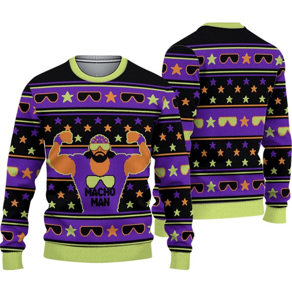 Wrestling Entertainment Macho Man Ugly Christmas Sweater-image