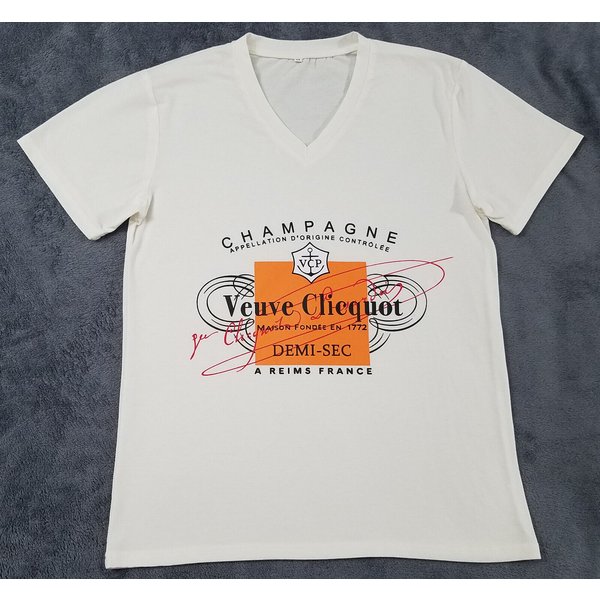 Champagne Veuve Rose T-Shirt, Champagne Logo Shirt-image