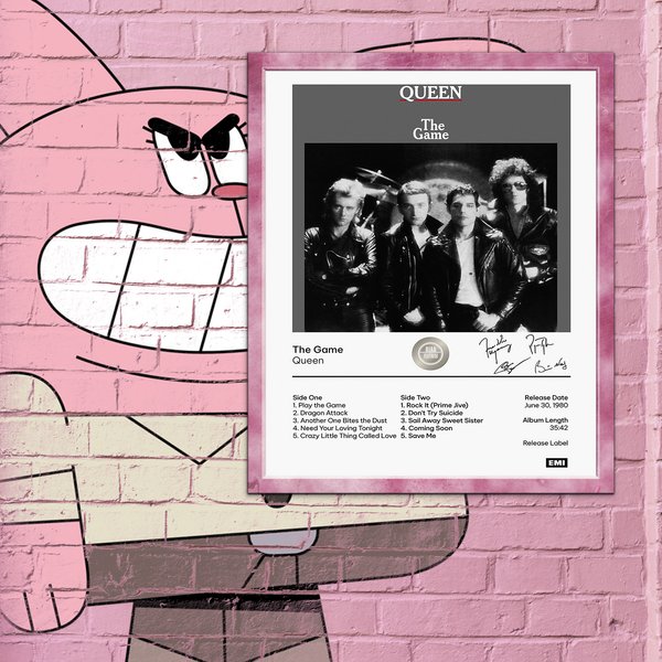 Queen Poster - The Game Album Cover Poster-image