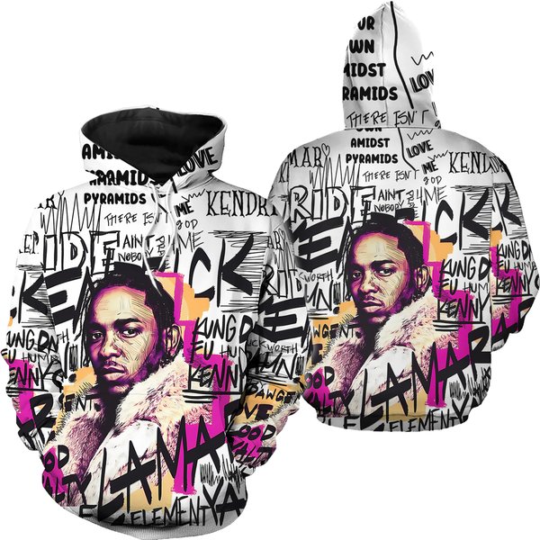 Kendrick Lamar Texture Vintage Hip Hop Hoodie