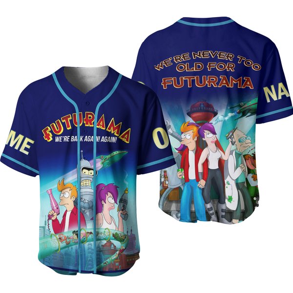 Futurama Jersey, Futurama Bender Jersey Shirt-image