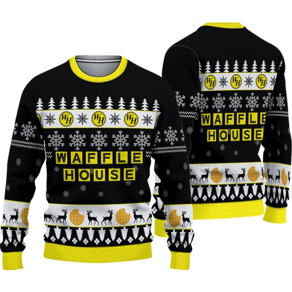 Winter With Waffle House Christmas Ugly Sweater-image