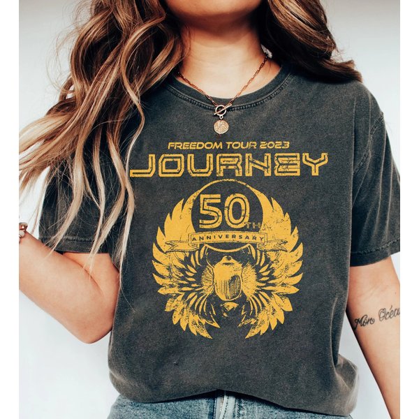 Journey Tour 2024 T-Shirt, Freedom With Toto 2024 Concert T-Shirt-image