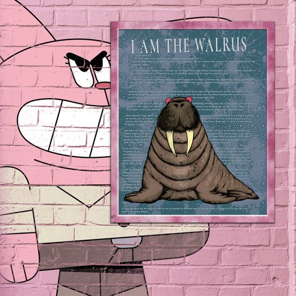 I Am The Walrus Premium Matte Vertical Poster-image