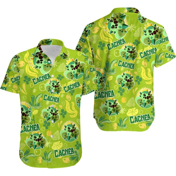 Pkm Cacnea Cute Under Water Type Hawaiian Shirt-image