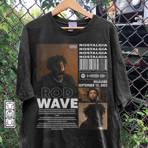 Rod Wave Rap Music Merch Shirt, Nostalgia Tour Album Rap 90S Tee-image