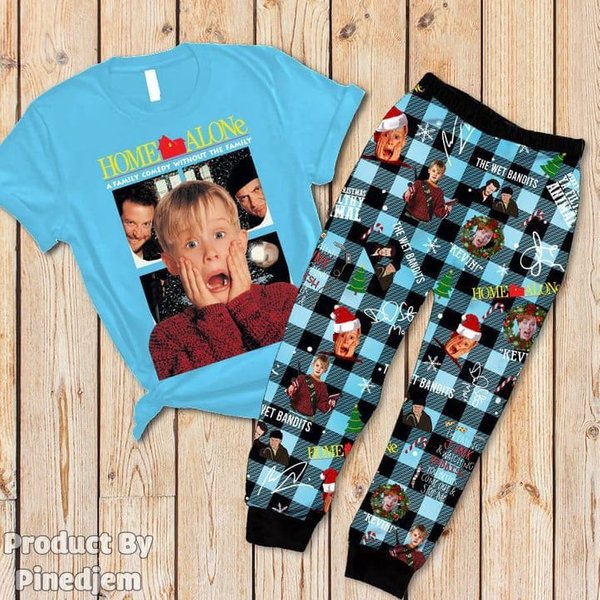 Home Alone Holiday Pajamas, Movie Christmas Family Pajamas Set-image