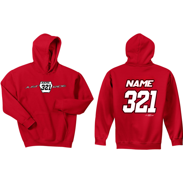 Motocross Hoodie Just Ride Moto Dirt Bike Racing Red Gas Gas-image