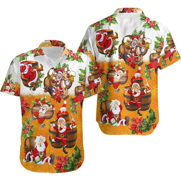 Dear Santa Here Your Beer Short Hawaiin Shirt-image