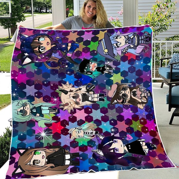 Gacha Life Girl Bundle Pack Stars Throw Blanket-image