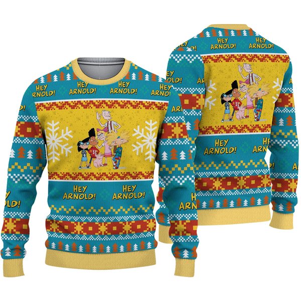 Hey Arnold! Ugly Christmas Sweater-image