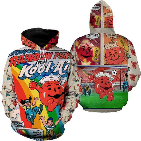 Kool Aid Komics Football Custom Vintage Hoodie-image
