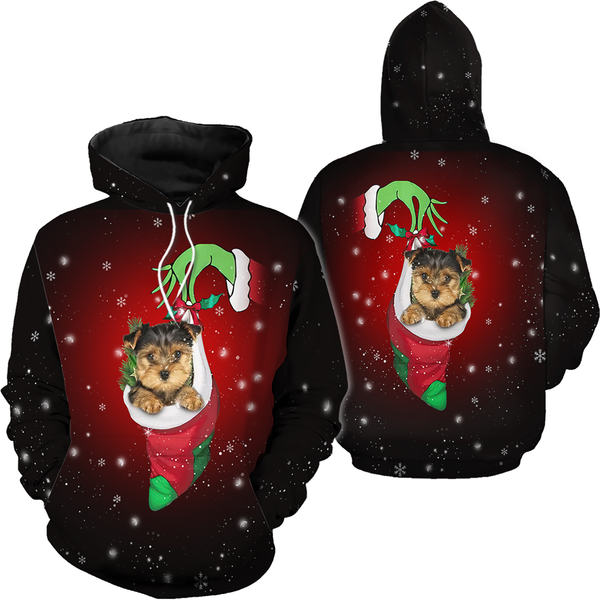 Christmas Yorkshire Terrier 3D Hoodie-image