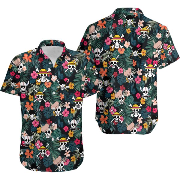 One Piece Tropical Hawaiian Shirt-image