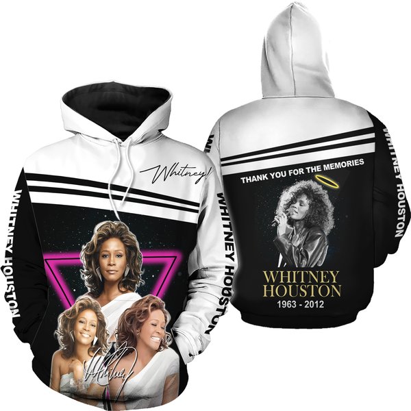 Whitney Houston 3D Hoodie-image
