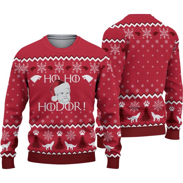 Ho! Ho! Hodor! Christmas Christmas 3D Sweater-image
