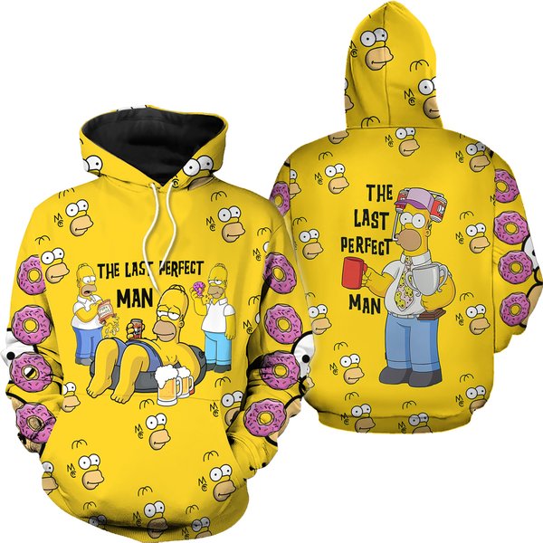 Hoodie Cartoon 3D Homer Simpson Character 3D Hoodie-image