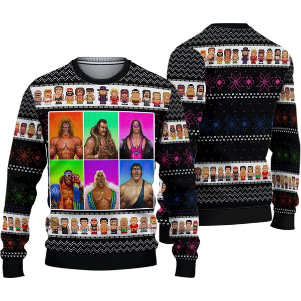 Wwf Wrestling Legends Ugly Christmas Sweater-image