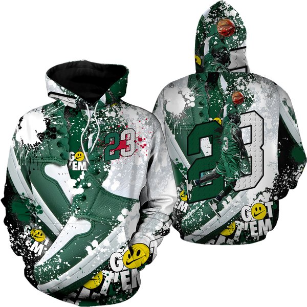 23 Michael Sneaker Shirt Match High Gorge Green 1S Tee-image