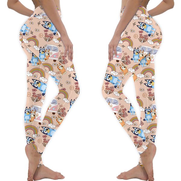 Blueydad And Sister Flower Power Leggings-image