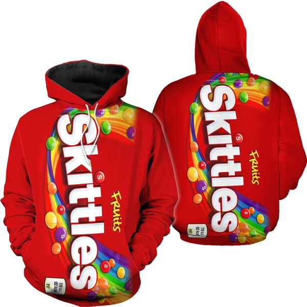 Chocolate Candy Skittle Fruits Group Halloween Shirt, Candy Group 3D Hoodie-image