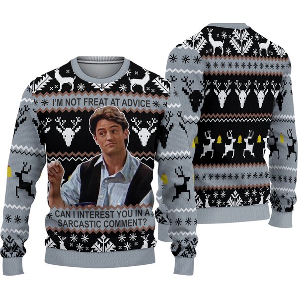 Christmas Chandler Bing Sweater-image