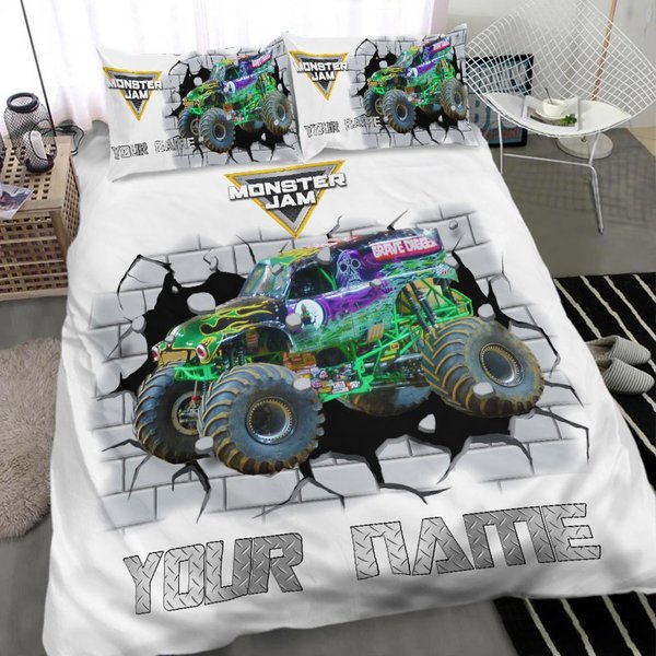 Grave Digger Truck Bedding Set-image
