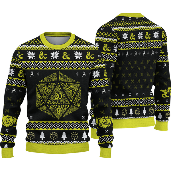 Classes Dungeons And Dragons Game Master Ugly Sweater-image