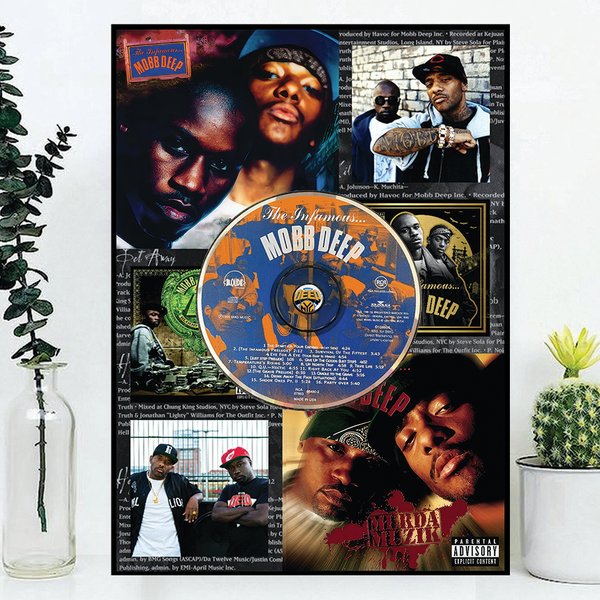 Mobb Deep "The Infamous" "Murda Muzik" "Hell On Earth" "Blood Money" Poster-image