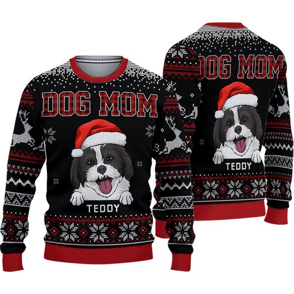 Personalized Custom Ugly Christmas Sweatshirt-image