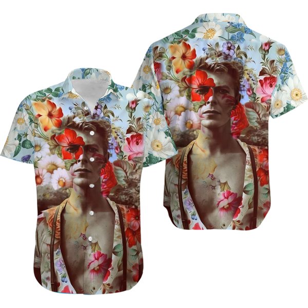 Dadvid Bowie Ziggy Sardust Hawaiian Shirt-image