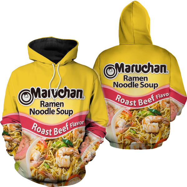 Maruchan Ramen Roast Beef Flavor Group Halloween Candy Group 3D Hoodie-image