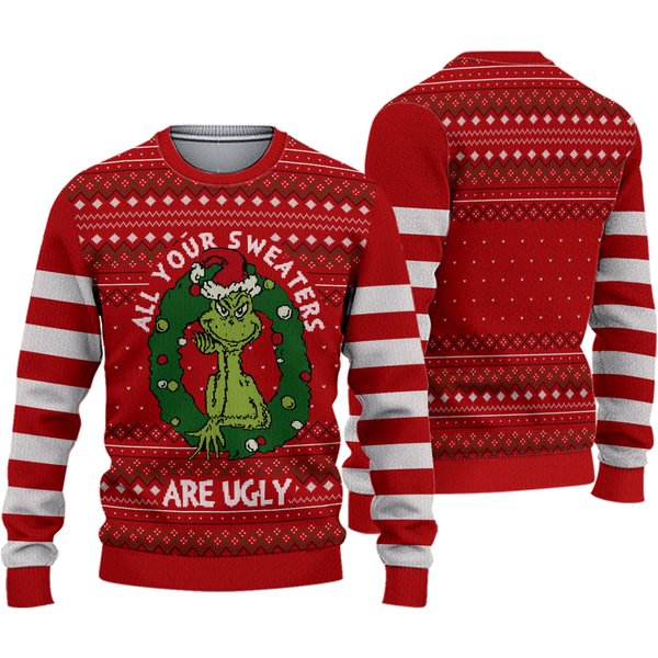 All Your Sweaters Are Ugly Ugly Christmas Sweater-image