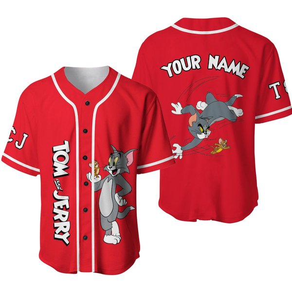 Personalized Tom And Jerry Baseball Jersey-image