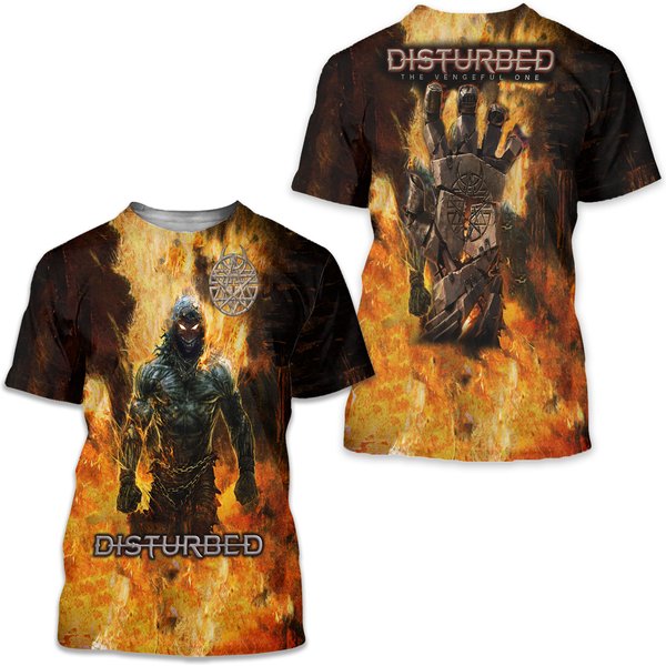 3D Cool Tshirt For Disturbed Fans-image