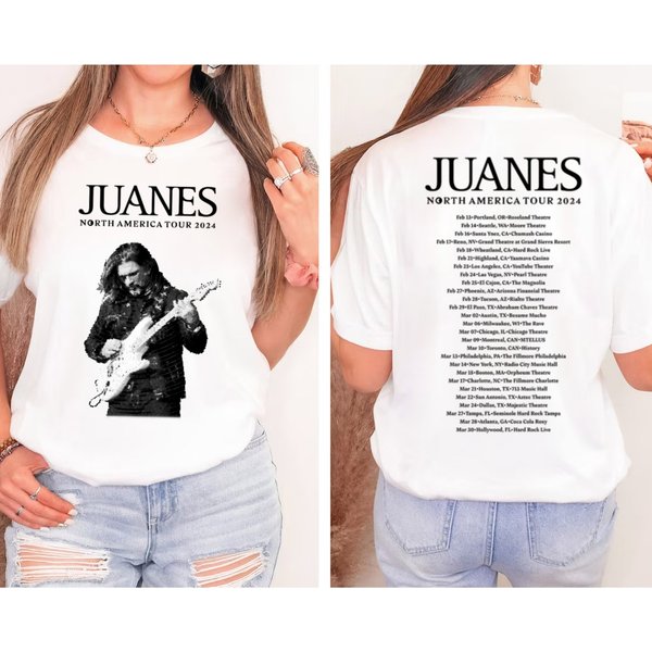 Juanes North American 2024 Tour Shirt, Juanes 2024 Concert Shirt-image
