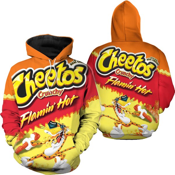 Snack Cheetos Crunchy Flamin Hot Group Halloween 3D Hoodies-image
