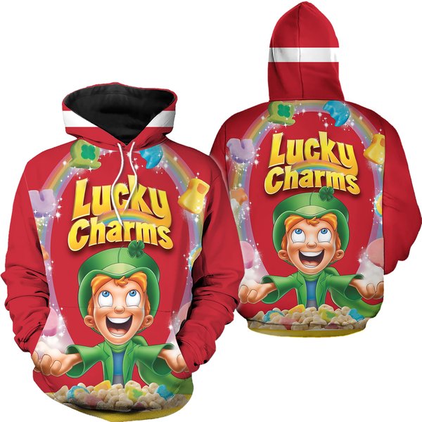 Cereal Lucky Charm Halloween 3D Hoodie-image