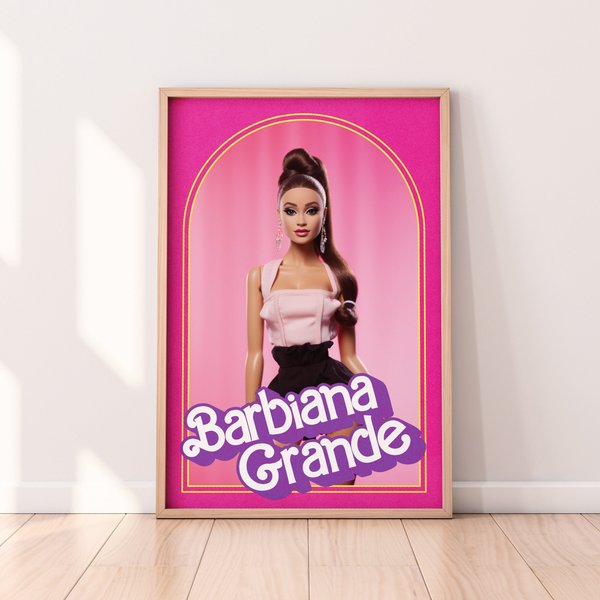 Barbiana Grande Poster, Ariana X Barbie Poster-image