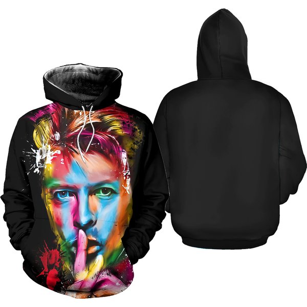 Dadvid Bowie Ziggy Sardust Rebel Rebel 3D Hoodie-image