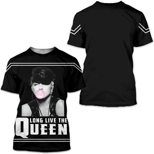 Madonna "Long Live The Queen" T-Shirt For Men/Women/ Madonna 3Dt-Shirts-image