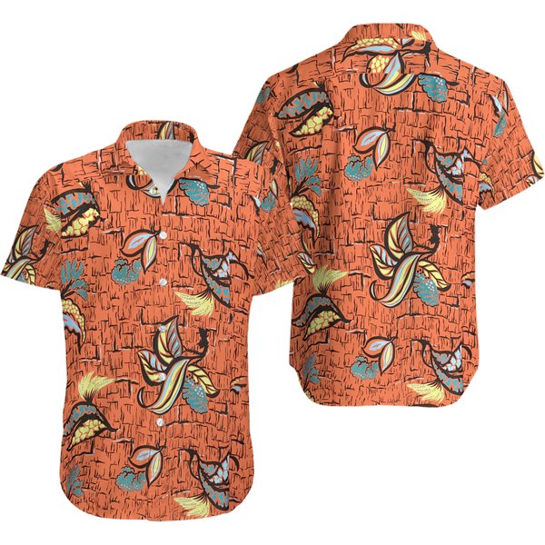 Vintage 1940S Topflight Rayon Floral Hawaiian Shirt-image