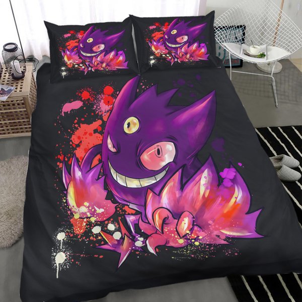 Gengar Bedding Three Piece Quilt Cover Comfortable Sport Customized Quilt Cover-image